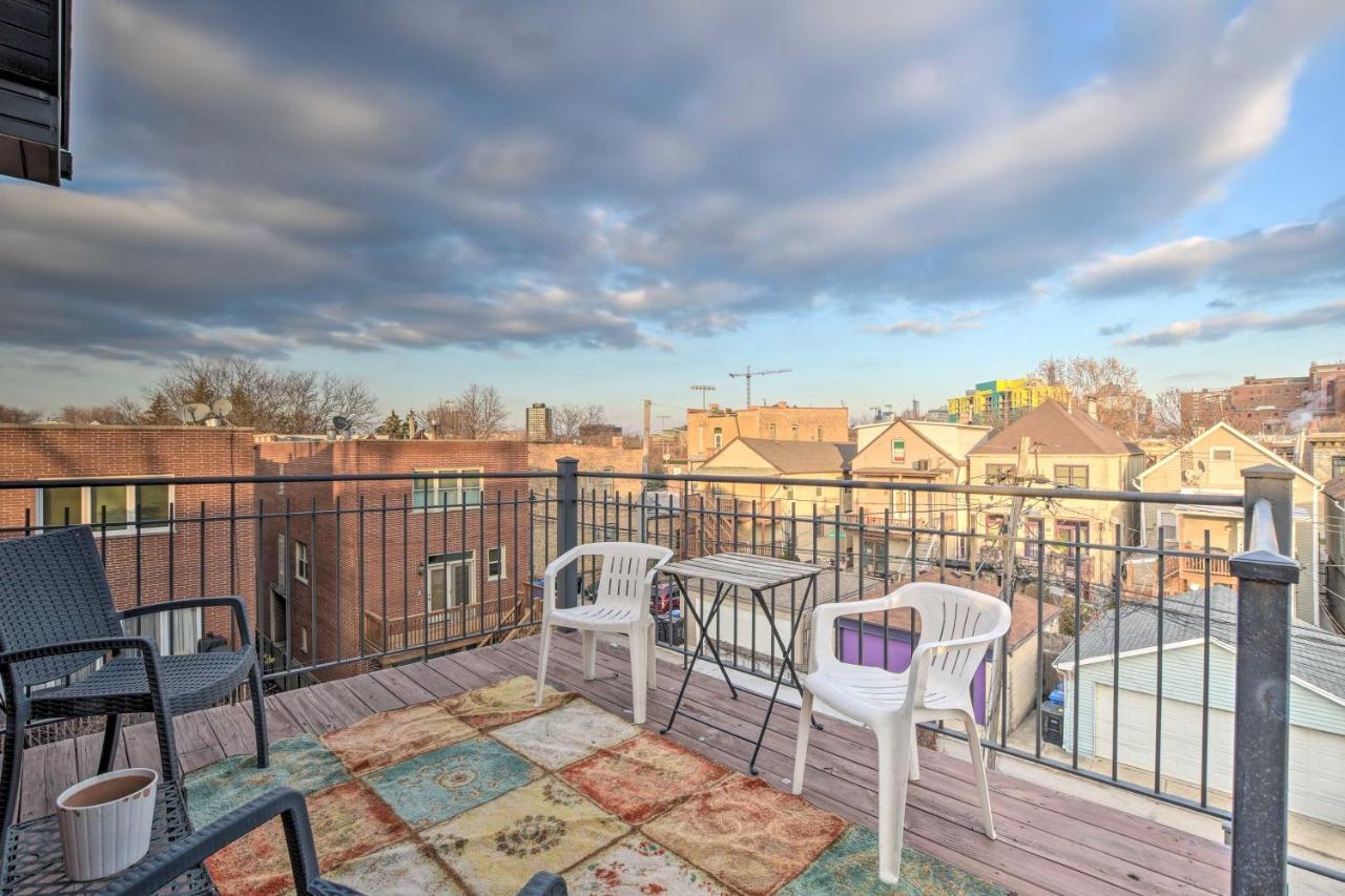 Chicago Condo With Balcony Walk To Cta Stations! Exterior foto